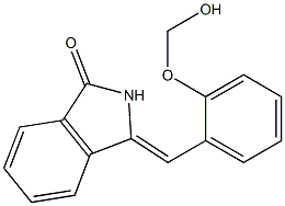 (Z)-2,3-Dihydro-3-(2-hydroxy-methoxybenzylidene)-1H-isoindol-1-one Structure