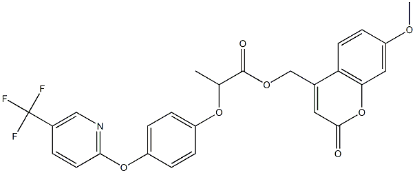 2-[4-[(5-Trifluoromethyl-2-pyridinyl)oxy]phenoxy]propionic acid [(7-methoxycoumarin-4-yl)methyl] ester