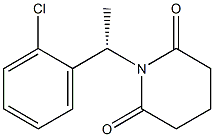 1-[(S)-1-(2-Chlorophenyl)ethyl]piperidine-2,6-dione,,结构式