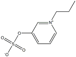 1-Propyl-3-(sulfonatooxy)pyridinium 结构式