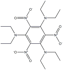 2,4,6-Trinitro-N,N,N',N',N'',N''-hexaethylbenzene-1,3,5-triamine Struktur