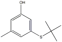 3-(tert-Butylthio)-5-methylphenol Structure