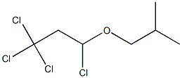 1,1,1,3-テトラクロロ-3-イソブトキシプロパン 化学構造式