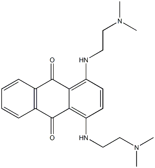 1,4-Bis[2-(dimethylamino)ethylamino]-9,10-anthraquinone,,结构式