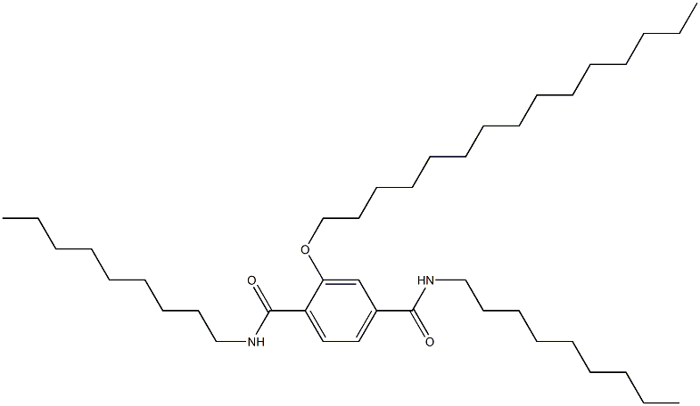2-(Pentadecyloxy)-N,N'-dinonylterephthalamide 结构式