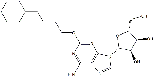 2-(4-Cyclohexylbutoxy)adenosine Structure