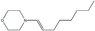 4-[(E)-1-Octenyl]morpholine Structure