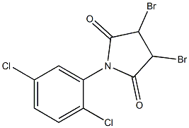1-(2,5-Dichlorophenyl)-3,4-dibromopyrrolidine-2,5-dione Structure
