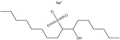 7-Hydroxyhexadecane-8-sulfonic acid sodium salt Struktur