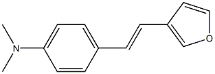 3-(4-(Dimethylamino)styryl)furan 结构式