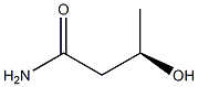 [R,(-)]-3-ヒドロキシブチルアミド 化学構造式