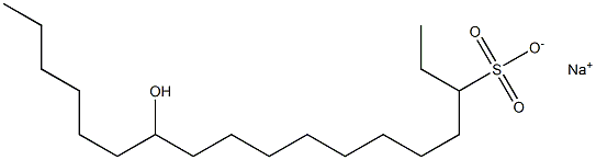 12-Hydroxyoctadecane-3-sulfonic acid sodium salt|