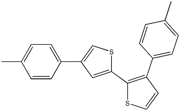 3,4'-Di-p-tolyl-2,2'-bithiophene Struktur