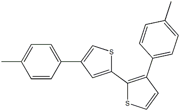 3,4'-Di-p-tolyl-2,2'-bithiophene Structure