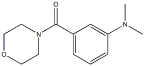 4-[m-(Dimethylamino)benzoyl]morpholine 结构式