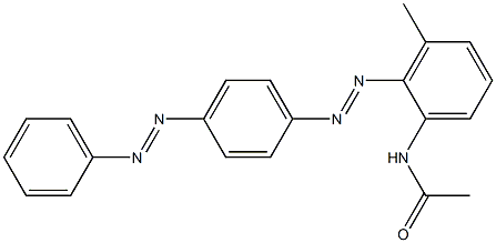 3'-Methyl-2'-[4-(phenylazo)phenylazo]acetanilide Structure