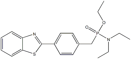 Diethylamino-[4-(benzothiazol-2-yl)phenylmethyl]phosphinic acid O-ethyl ester