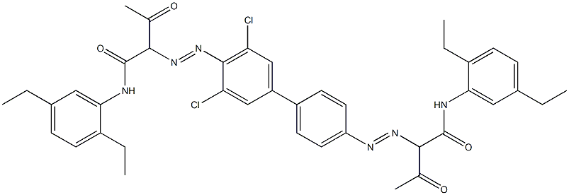 4,4'-Bis[[1-(2,5-diethylphenylamino)-1,3-dioxobutan-2-yl]azo]-3,5-dichloro-1,1'-biphenyl