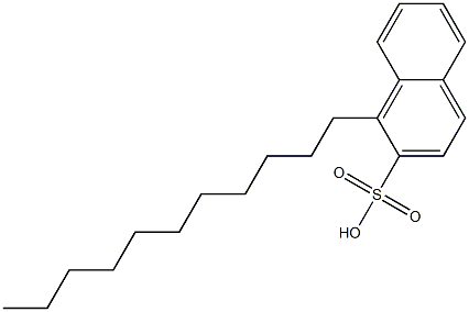 1-Undecyl-2-naphthalenesulfonic acid Struktur
