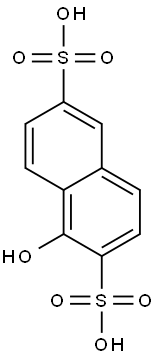 1-Hydroxy-2,6-naphthalenedisulfonic acid 结构式