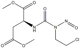 N-[(2-Chloroethyl)nitrosocarbamoyl]-L-aspartic acid dimethyl ester,,结构式