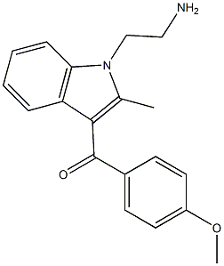 1-[2-Aminoethyl]-3-(4-methoxybenzoyl)-2-methyl-1H-indole Structure