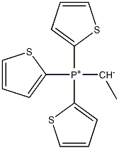 1-Tri(2-thienyl)phosphonioethan-1-ide 结构式