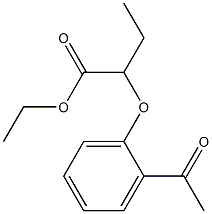 2-(2-Acetylphenoxy)butyric acid ethyl ester,,结构式