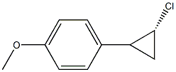 1-[(2R)-2-クロロシクロプロピル]-4-メトキシベンゼン 化学構造式