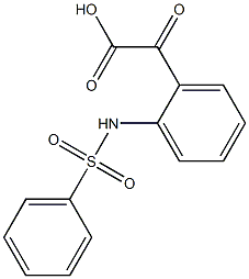 N-[2-[カルボキシカルボニル]フェニル]ベンゼンスルホンアミド 化学構造式