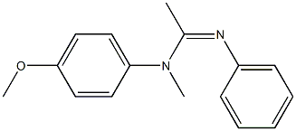 N1-Methyl-N2-phenyl-N1-(4-methoxyphenyl)acetamidine Structure