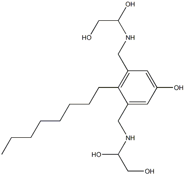  3,5-Bis[[(1,2-dihydroxyethyl)amino]methyl]-4-octylphenol