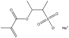 2-(Methacryloyloxy)-1-methyl-1-propanesulfonic acid sodium salt,,结构式