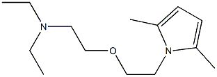 1-[2-(2-Diethylaminoethoxy)ethyl]-2,5-dimethyl-1H-pyrrole Struktur