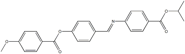 4-[4-(4-Methoxybenzoyloxy)benzylideneamino]benzoic acid isopropyl ester 结构式