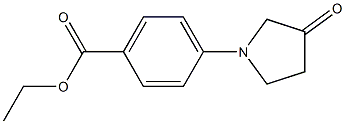 1-(4-Ethoxycarbonylphenyl)-3-pyrrolidone 结构式
