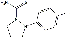 (Tetrahydro-2-(4-chlorophenyl)-1H-pyrazole)-1-carbothioamide Structure