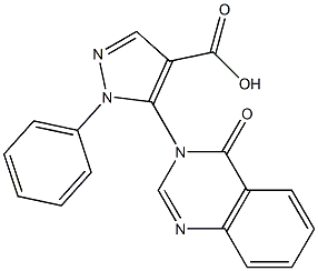  1-Phenyl-5-[(3,4-dihydro-4-oxoquinazolin)-3-yl]-1H-pyrazole-4-carboxylic acid