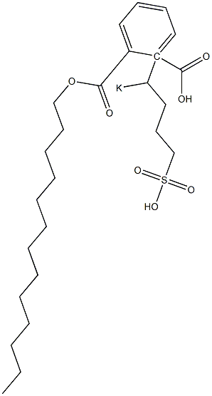 Phthalic acid 1-tridecyl 2-(1-potassiosulfobutyl) ester Structure