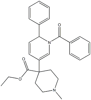 1-Methyl-4-[(1,6-dihydro-1-benzoyl-6-phenylpyridin)-3-yl]piperidine-4-carboxylic acid ethyl ester