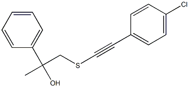 2-Phenyl-3-[[(4-chlorophenyl)ethynyl]thio]propan-2-ol