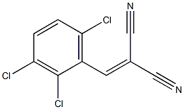 2,3,6-Trichlorobenzylidenemalononitrile Struktur