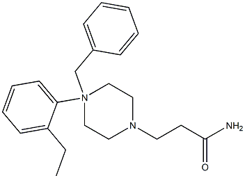 4-Benzyl-N-(2-ethylphenyl)piperazine-1-propanamide Structure