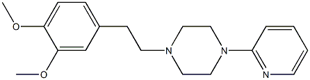 1-(3,4-Dimethoxyphenethyl)-4-(2-pyridinyl)piperazine