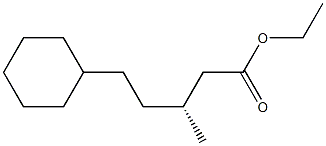 [R,(+)]-5-Cyclohexyl-3-methylvaleric acid ethyl ester Structure