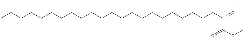 [S,(-)]-2-Methoxytetracosanoic acid methyl ester Struktur
