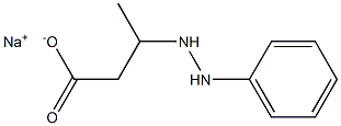 3-(2-Phenylhydrazino)butyric acid sodium salt,,结构式