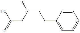 (R)-3-Methyl-5-phenylvaleric acid Struktur