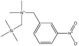 3-Nitro-N,N-dimethyl-N-(trimethylsilylmethyl)benzenemethanaminium,,结构式