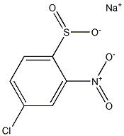 4-Chloro-2-nitrobenzenesulfinic acid sodium salt Struktur